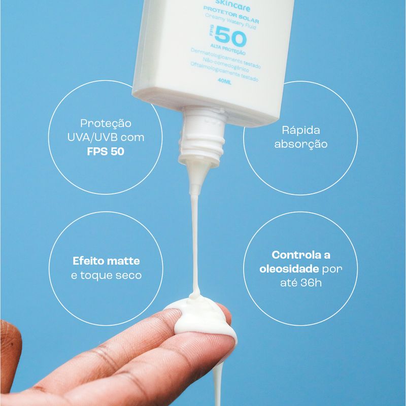 Protetor Solar Watery Fluid FPS 50